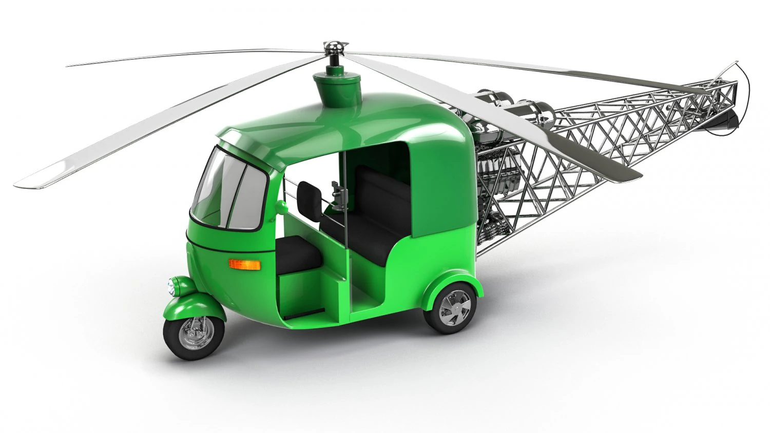 auto helicopter 3D Model .c4d .max .obj .3ds .fbx .stl .blend