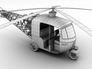 auto helicopter 3D Model