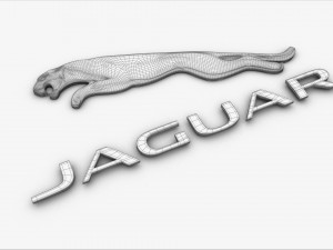 jaguar logo Modelo 3D