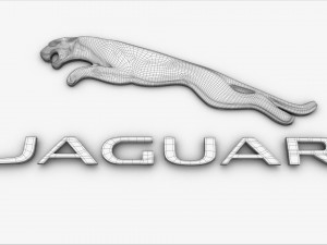 jaguar logo Modelo 3D