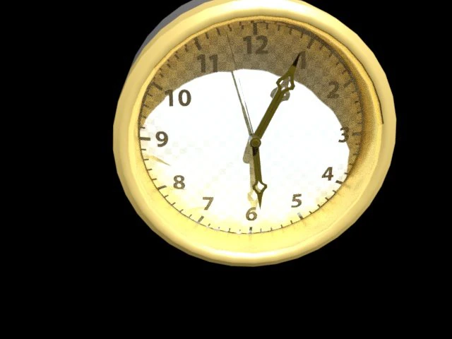 clock 3D Model .c4d .max .obj .3ds .fbx .stl .blend 