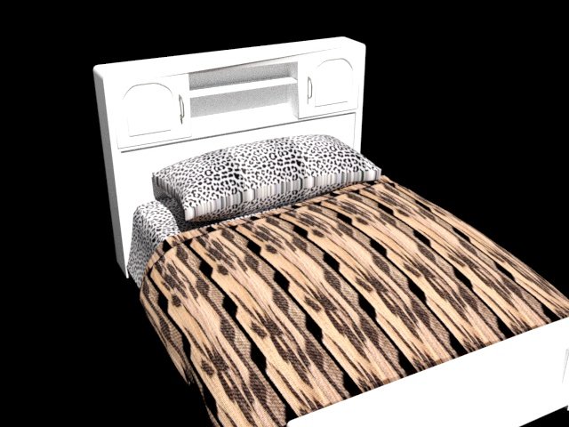 bedroom 3D Model .c4d .max .obj .3ds .fbx .stl .blend 
