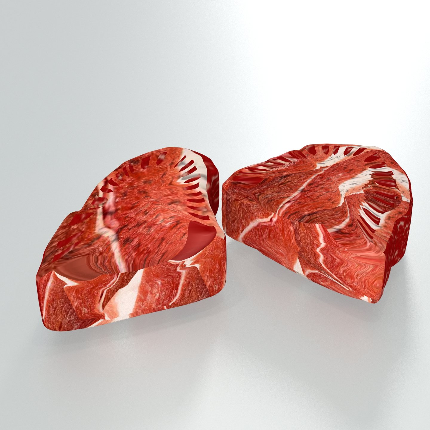 Meat 3. три мяса. Meat 3. стейк из говядины ~ 250г. кусок мяса 3d модель.