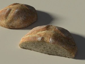 빵 3D 모델