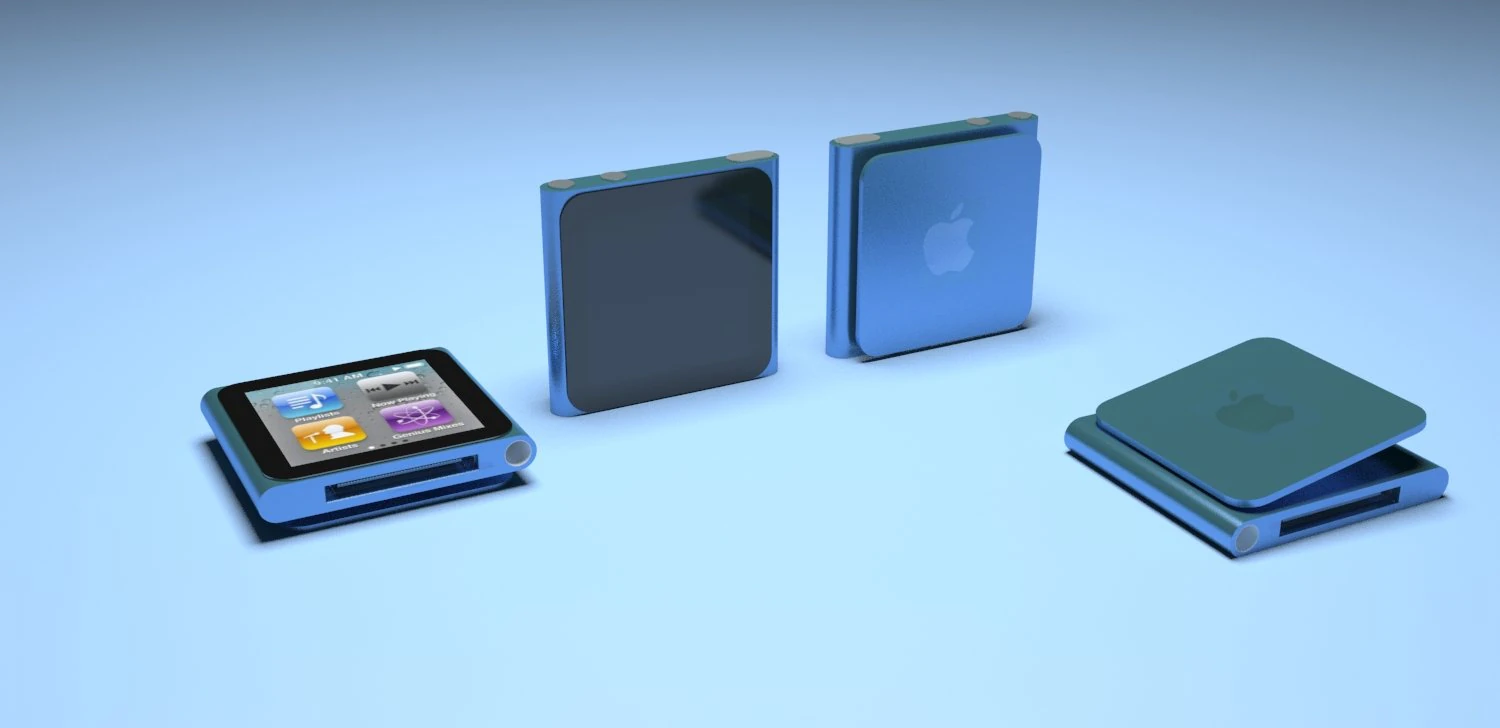 ipod nano 6 3D Model .c4d .max .obj .3ds .fbx .stl .blend 
