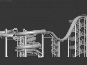 water park slides4 3D Model