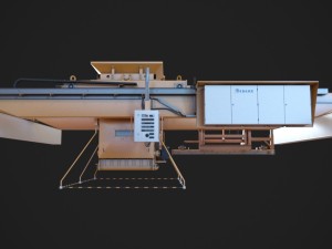 concrete plant machine 3Dモデル