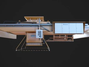 concrete plant machine 3D Model