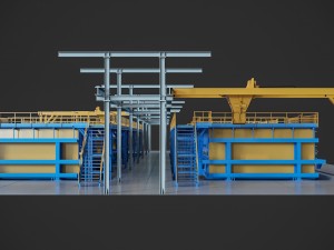 concrete plant machine 3D 模型