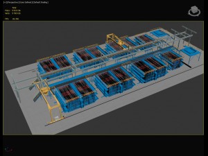 concrete plant machine 3D 模型