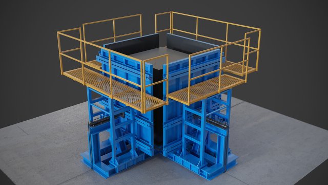 casting elevators 3D Model .c4d .max .obj .3ds .fbx .stl .blend