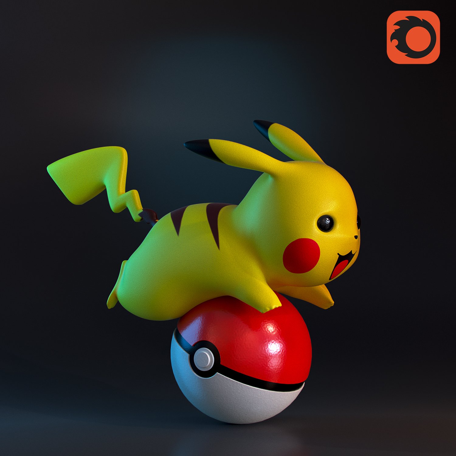 Personagem de desenho animado Pikachu Modelo 3D $39 - .3ds .blend .c4d .fbx  .max .ma .lxo .obj - Free3D