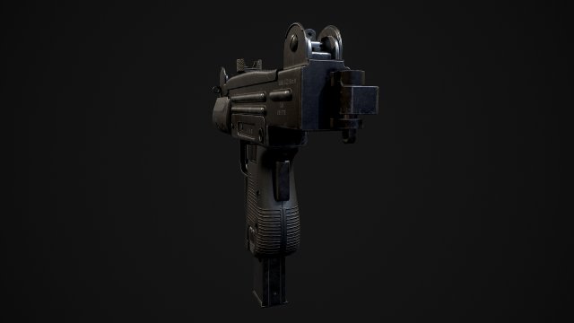 mini uzi Modelo 3D .c4d .max .obj .3ds .fbx .stl .blend 