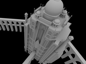 fantasy taj mahal building 3D Model