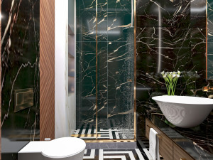 luxurious bathroom 3D मॉडल
