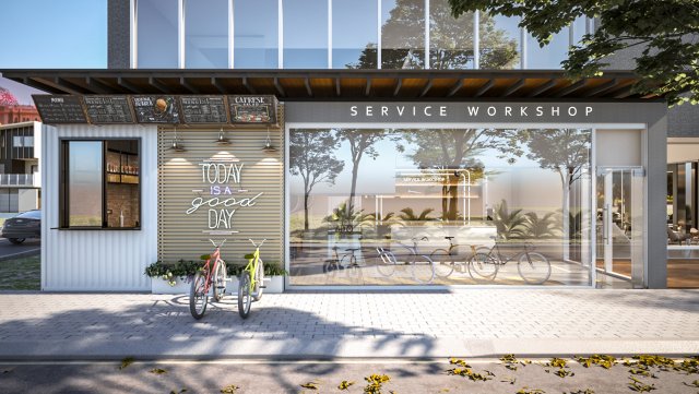 service workshop 3D 模型 .c4d .max .obj .3ds .fbx .stl .blend