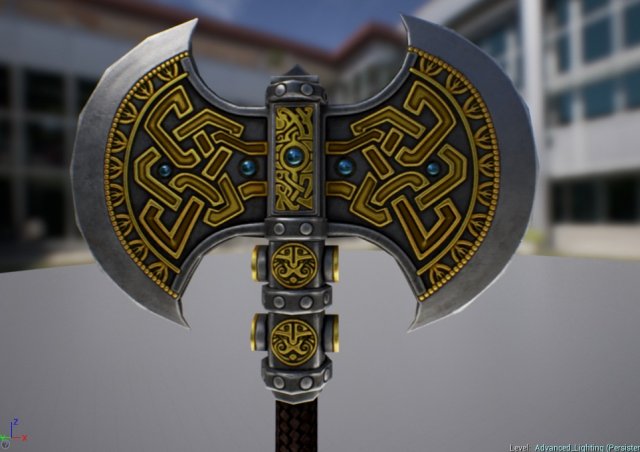axe Modelo 3D .c4d .max .obj .3ds .fbx .stl .blend 