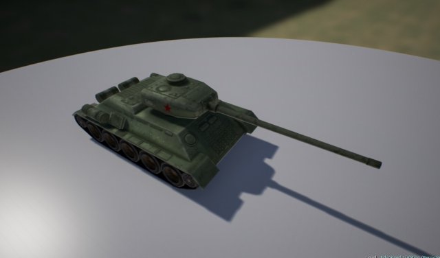 tank low poly 3D 模型 .c4d .max .obj .3ds .fbx .stl .blend 