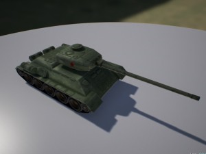 tank low poly Modello 3D