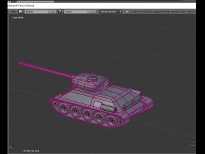 tank low poly 3D 模型