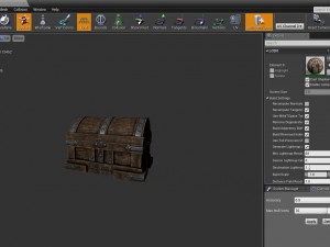 low poly chest Modelo 3D