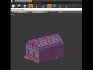 low poly chest Modelo 3D