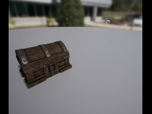 low poly chest Modelo 3D