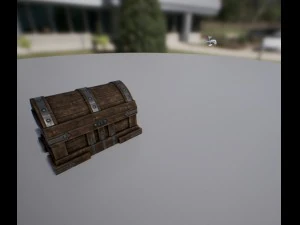 low poly chest 3D Model
