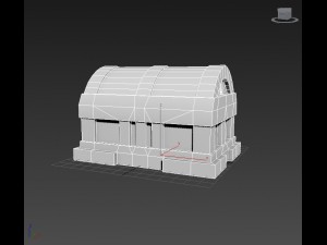 low poly chest Modelo 3D