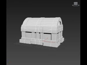low poly chest 3D Model