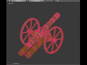 cannon 3D 模型