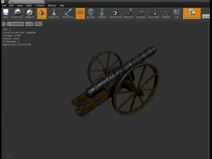 cannone Modello 3D