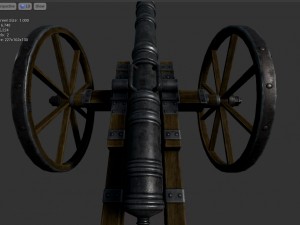 cannon 3D 模型