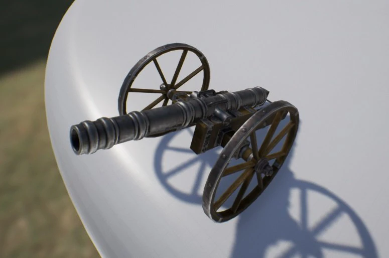 cannone Modello 3D .c4d .max .obj .3ds .fbx .stl .blend 