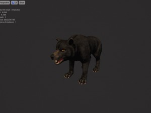 wolf 3Dモデル