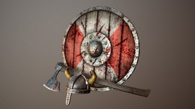 weaponviking 3D 模型 .c4d .max .obj .3ds .fbx .stl .blend 