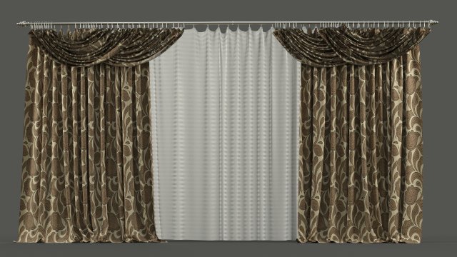 curtain Model 3D .c4d .max .obj .3ds .fbx .stl .blend
