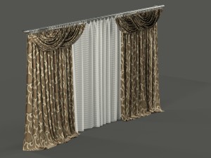 curtain Model 3D