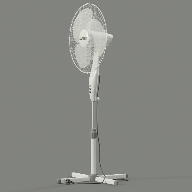 electric fan 3D Model .c4d .max .obj .3ds .fbx .stl .blend
