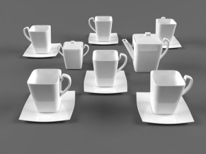 coffee set 3D Model