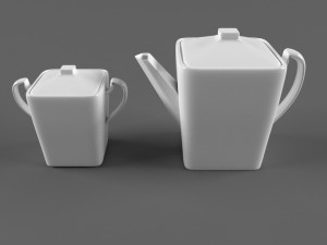 coffee set Modèle 3D