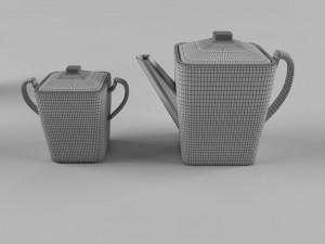 coffee set Modèle 3D