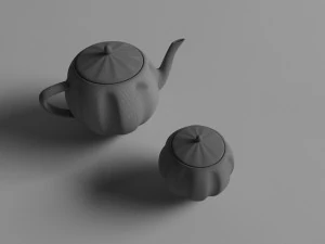 tea set for six 3D Model