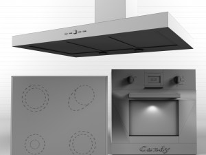 ceramic hob oven extractor hood 3D Model