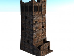 castle tower 3Dモデル