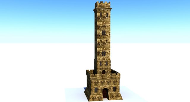 tower 3D 模型 .c4d .max .obj .3ds .fbx .stl .blend 