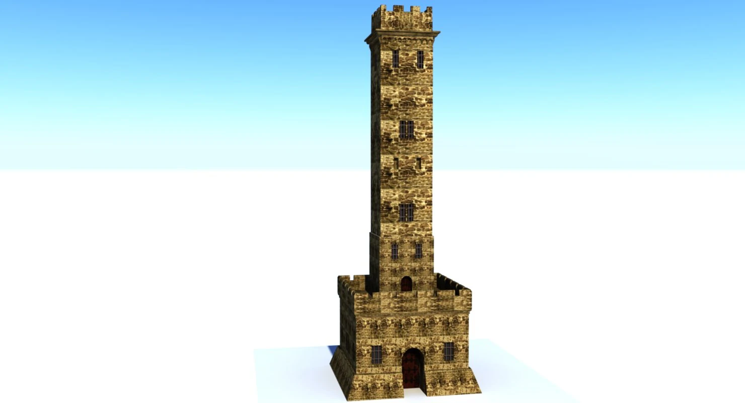 tower 3D Model .c4d .max .obj .3ds .fbx .stl .blend