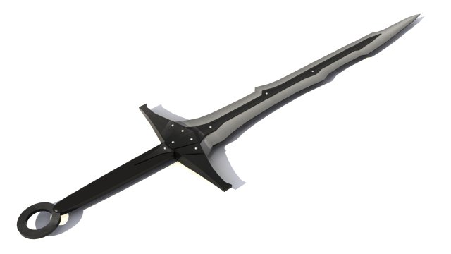 sword black dragon 3D Модель .c4d .max .obj .3ds .fbx .stl .blend 