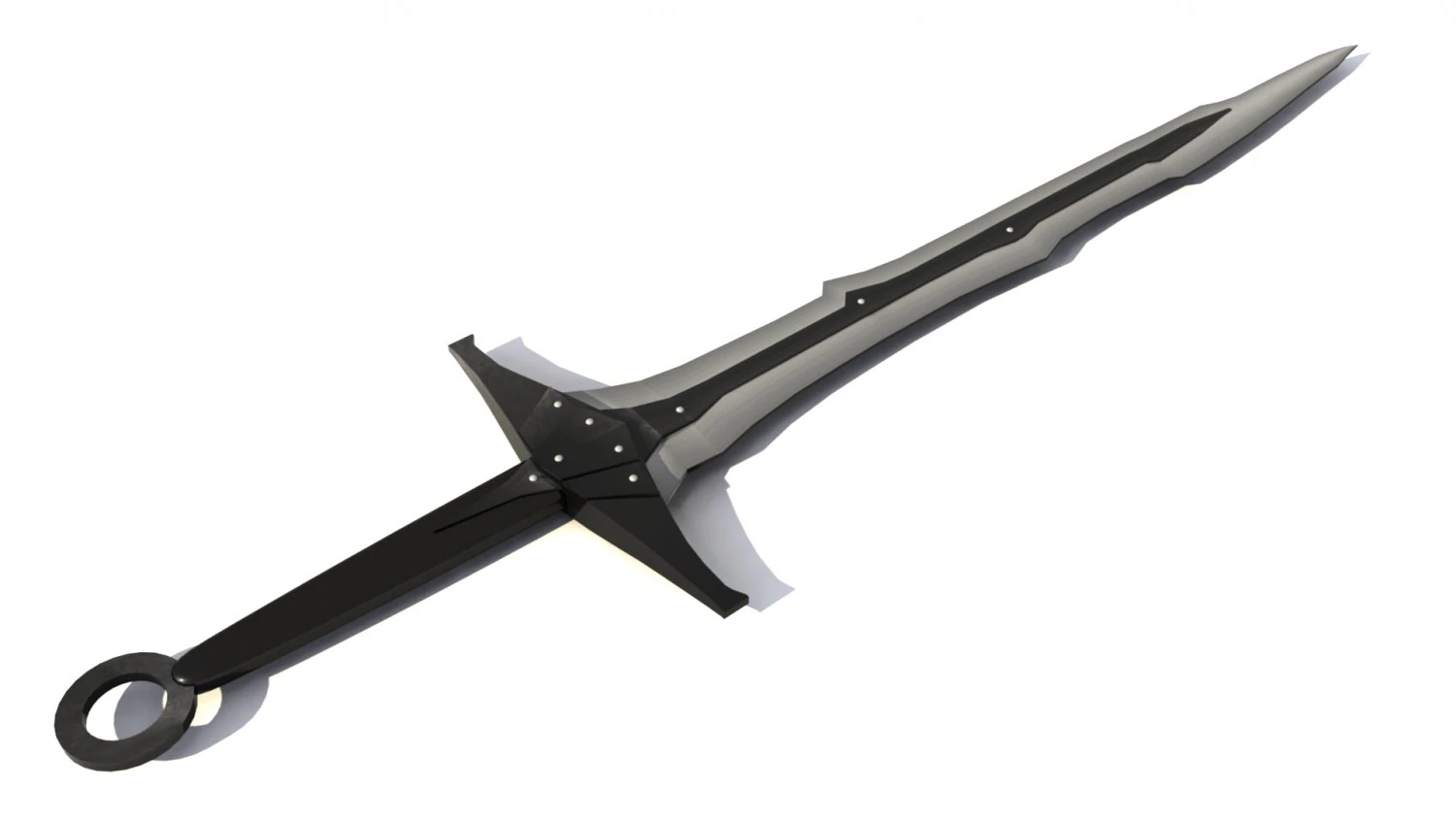 sword black dragon 3D Model .c4d .max .obj .3ds .fbx .stl .blend