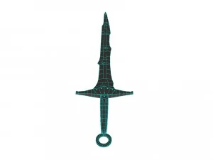 sword black dragon 3D Model